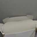 Side Sleeper Pillow  Soft Ergonomic Cervical-Neck-Pillow for Neck Pain Relief, Ice Silk Zipperless Pillowcase, Eco Friendly and Durable Material (White)