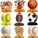 Sport Party Decorations - Sport Honeycomb Centerpieces for Kids' Sport Birthday and Baby Shower Table Decor