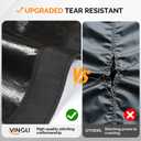 VINGLI 24ft Professional Round Pool Cover for Above Ground Pools, 4 ft Overlap (28 ft Cover Size), Solid 14×14 Scrim, 4.00 oz/yd²,  Ultimate Windproof & Tear-Resistant Pool Cover