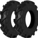 Upgraded 4.80/4.00-8 Tires Tubeless, 4.80x4.00-8" Tractor Turf Tires Replacement for Lawn Mower, Garden Cart, Golf Cart and Turf, 2-Pack