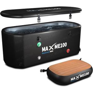 Cold Plunge Tub, Ice Bath Tub, Withstands 618 lbs, High Strength XXXL Cold Plunge With Non-Slip Step, Portable, Inflatable, Gift