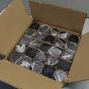 1oz Glass Jar with Lid, Hoa Kinh 25Pack Green Frosted Round Containers Cosmetic with Inner Liners and Black Lids Travel Jars for Storing Lip and Body Scrub, Lotion, Body Butter, Bath Salts, Liquid