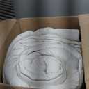 APSMILE Super King Luxury 100% Organic Cotton All Season Down Feather Fibers Comforter, High Fill Power Medium Warmth Duvet Insert (120x120, Ivory White)