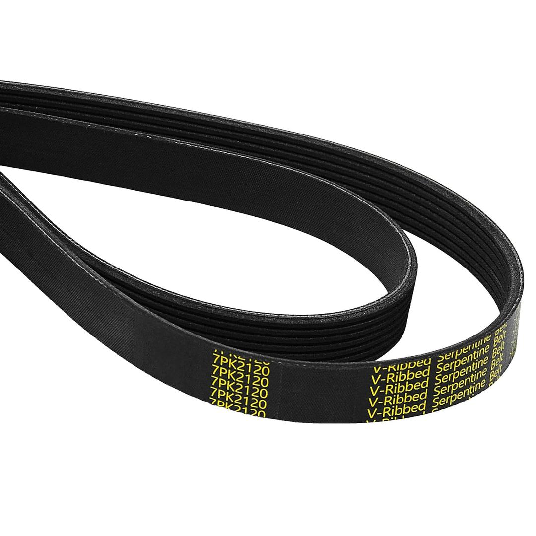 Jaxivo 7PK2120 Serpentine Belt V-Ribbed Drive Belt for Toyota 05-19 Tacoma 6cyl, for 03-09 4Runner 6cyl, 05-11 Tundra 6cyl, 95-98 Range Rover 8Cyl, 7K834