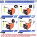 PCP Air Compressor 4500Psi 30Mpa Waterless/oil-free Air Pump Rifle Pistol Paintball Tank Power Supply Built-in 12V car DC 110V AC Household with Power Converter And Oil Wet Filter Easy To Carry