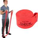 CanDo Multi-Grip 6 Foot Exercise Resistance Band with Hand/Foot Loops for Total Body Workouts, Training, Rehab, Stretching and Therapy
