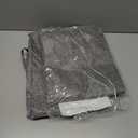 2Pack 105L Extra Large Storage Bags, Folding Moving Comforter Blanket Storage Bags Closet Organizers and Storage Containers for Clothes with Strong Handles&Zippers Clear Window for Bedding Pillow Grey