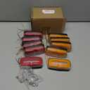 Led Trailer Side Marker Running Clearance Signal lights Camper Exterior Porch Enclosed Outdoor Optronics Utility For Boat Trucks Rv Etc,10V-30V.(Amber,Red,10Ea)