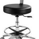 Heave-Duty Rolling Stool with Wheels,400lbs Rolling Swivel Chair, 1 Pack