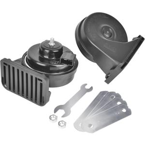 Loud Car Replacement Horn Kit for Toyota, 12V Waterproof Electric High/Low Tone Snail Horn with Upgraded Grille