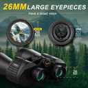 20x70 Binoculars for Adults High Powered - WOZEL HD Bird Binoculars with Clear Low Light Vision - Powerful Binocular for Bird Watching Hunting Travel Outdoor Hiking - Christmas Birthday Gifts for Men