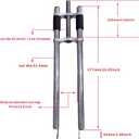 CDHPOWER 26"/700C/29 Bicycle Fork 1" Threaded Triple Tree Non Suspension Fork w/Double Shoulder fit 3.5" tire
