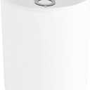 White Linen Tall Drum Lampshade, 10" Top x 10" Bottom x 13" High Lamp Shade, Lamp Shade Replacement for Table and Floor Lamps, Pendant Light, Handcrafted Lampshade, Easy Assembly