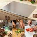 304 Stainless Steel Cutting Board for Kitchen Countertop, Chopping Board