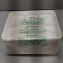 Small and Shallow 10.25 * 8.25inch 5 Compartment Plates 125pack, Disposable 5 Section eco friendly Sugarcane Divided Plates,School Lunch Tray And Disposable Plates With Compartment