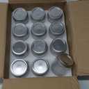 Mason Jars 8 Oz with Lids 12 Packs, Vintage Small Glass Canning Jars with Silver Metal Lids for Storing, Pickling, Honey, Jam, Home Decor, Candle and DIY Crafts