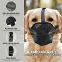 Dog Muzzle for Large Medium Small Dogs, Adjustable Soft Mesh Muzzle to Prevent Biting, Chewing, Barking Vet Recommended, Secure Fit L
