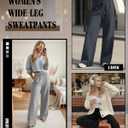 Riyiper 3 Pack Women's Wide Leg Sweatpants Baggy Lounge Pants (Black, S)