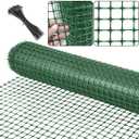 Plastic Garden Fence Animal Barrier,3.28 x 66 FT Heavy Duty Hard Plastic Mesh Fencing,Reusable Safety Temporary Fence Roll with Zip Ties,Snow Fence for Pool Deer Rabbit Chicken Dog Poultry-Green