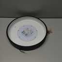 Matte Black Flush Mount Ceiling Light, 3000-5000K 13inch Modern Bedroom Lighting Fixtures Ceiling Mount, Dimmable Overhead Led Light Fixture for Hallway Bathroom Stairwell, ETL Listed