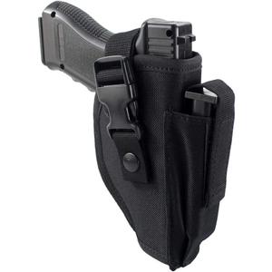Depring Tactical Belt Holster with Mag Pouch Universal Outside The Waistband Holster Black