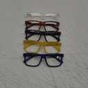 Eyekepper 5-pack Oversized Reading Glasses Square Large Frame Readers for Men and Women +1.00