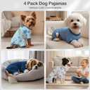 4 Pack Dog Pajamas Pet Costumes Dog Jammies Onesies Sweatshirt Adjustable Breathable Stretchy Clothes for Puppy Small Medium Large Dogs Girls Boys,XL