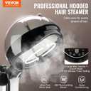 VEVOR Standing Hair Steamer for Deep Conditioning, Professional 11.81-inch Hooded Ionic Hair Steamer with 2 Modes, Height-Adjustable Hair Steamer with Timer, 5 Wheels (2 Lockable) for Home Salon Use