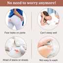 ETAOLINE Womens Period Underwear 4 Layers Leakproof Menstrual Panties Heavy Flow Postpartum Hipster Briefs (XX-Large, Black)