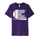 Baseball Grandpa Baseball Players Have Prettiest Grandpas Premium T-Shirt, Medium 