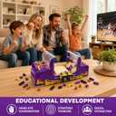 Basketball Shooting Game Console Building Block Set, DIY Basketball Street Game Hall Machine for Families with Music & Moving Hoop,Light, Fun Gifts for Teenagers and Adults 2036PCS