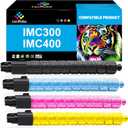 LeciRoba IM C300 C400 Toner Cartridge Replacement for Ricoh IM C300 C400 842378 842379 842380 842381 Toner for Ricoh Lanier Savin IM C300F C400F C400SF IMC300F IMC400F IMC400SF Printer (B/C/M/Y)