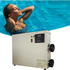 Pool Heater-11KW 220V Upgrade Thermostat Electric Swimming Pool Heater,Digital Touch Display Energy Efficient Pool Water Heater for Spas, Bathtubs and Above Ground in-Ground Pools. (Upgrade 220 11KW)