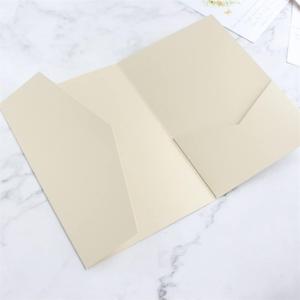 MillaSaw Champagne Gold Invitation Card Pocket With Envelop 20 Sets For wedding Engagement Birthday Gala awards (champagne)