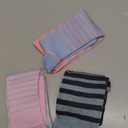 Pembrook 3 Pairs Plus Size Compression Socks Wide Calf - 15-20 mmHg Bamboo Viscose Socks for Women Wide Calf, Compression Plus Size, Pastel Stripes, Size: X-Large