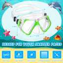 Weewooday 2 Pcs Adults Swimming Goggles with Nose Cover Antifog Clear Snorkel Diving Mask Wide View No Blurring Tempered Glass Scuba Swim Goggle for Adult Men Women Youth