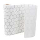 Drawer and Shelf Liner for Kitchen Cabinets: Non Adhesive, Non Slip, Thick Strong Grip Waterproof Washable for Kitchen Cabinets, Drawer, Fridge, Wire Shelving (Silver Geometry, 24 in × 20 FT)