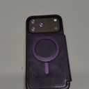 Lunivop Compatible with iPhone 17 Pro Max Case 2025 6.9 '' Flip Cover PU Leather RFID Blocking Card Holder Wallet Compatible with Magsafe Magnetic Phone Case for 17 Pro Max (Purple)