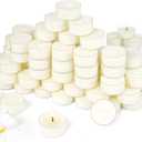 Soy Tealight Candles 120 Pack, 6 Hours Long Burning Tealights Candles Bulk, Natural Soy Wax Tea Light Candle Paraffin-Free, Unscented Small Tea Candle for Emergency,Dinner (White)