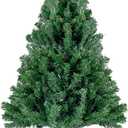 4ft Green Christmas Tree - Premium Hinged Artificial Small Christmas Tree, Canadian Fir Full Bodied 4 Feet Tree with 320 Tips, Lightweight and Easy to Assemble Holiday Dcor Tree with Metal Stand
