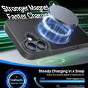 Magnetic for iPhone 16 Case, [Compatible with MagSafe][Military-Grade Drop Protection][Anti-Yellowing] Shockproof Protective Translucent Matte Cover for iPhone 16 Phone Case,Gray