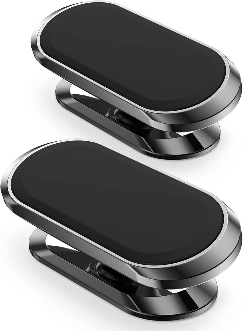 Magnetic Phone Holder for Car[2 Pack],Phone Holders for Your car [Upgrade Magnet] -360 Rotation,Car Magnet Phone Mount Compatible with All Cell Phone (Black)