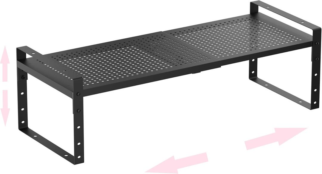 Multi-Functional Metal Shoe Rack, Space-Saving, Perfect for Entryway, Closet, Bathroom, etc. - Sturdy and Durable, High Weight Capacity(1PACK/Black/Medium)