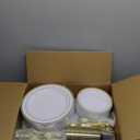 Goodluck 600 Pieces Gold Disposable Plates for 100 Guests, Plastic Plates for Party, Dinnerware Set of 100 Dinner and 100 Dessert Plates, 100 Spoons, 100 Forks, 100 Knives, 100 Cups