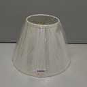 Aspen Creative 32197A Transitional Empire Shape Spider Construction Lamp Shade in Frost, 6" Top x 12" Bottom x 9" Slant Height (Ivory)