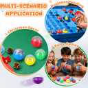 Cabilock 50Pc 1.77 Inch Fillable Empty Round Plastic Capsules for Vending Machines Party Favors DIY Storage Containers for Crafts Candy Holders