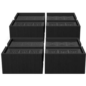 Bed Risers 3 or 5 inch, 8 Pack Oversized Extra Large 6.5x3.5 inch Post, 11000lbs Heavy Duty Couch Risers, L Shape Wide Opening Extra Large Furniture Risers for Bed, Couch, Sofa, Table, Chair (3 inch-8 Pack)