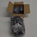 RECUTMS 2pcs Black Garland Artificial Hanging Plants 6 FT Boston Black Faux Ferns Garland Halloween Thanksgiving Party Outdoor Indoor Decor for Home