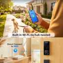Philips Wi-Fi Smart Lock with Handle, WiFi Keyless Entry Keypad Door Lock with Handle, Front Door Deadbolt Set, Fingerprint Unlock, PIN Code Unlock, Auto Locking, App Remote Control, Bulit in WiFi