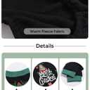 Haloumoning Family Christmas Pajamas Matching Sets Xmas PJs Sets Holiday Jammies Sleepwear Black